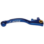 Apico Elite Forged Brake Lever Trials Braktec Short With Adjuster Blue