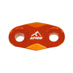 Apico Brake Hose Clamp For KTM SX 60/65 & Husqvarna TC50/65 & Gas Gas MC 50/65 2019-2025 Orange