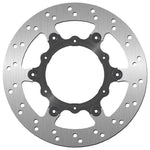 SBS Stainless Steel Rear Brake Disc For KTM Adventure 1050 2015-2016 - Black/Silver
