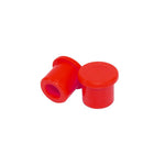 Apico Silicone Push On Trials Valve Caps - Set Of 2 Red