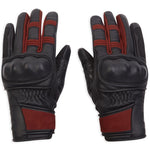 Spada Bennett CE Ladies Leather Gloves Black Burgundy