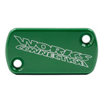 Works Connection Front Brake Master Cylinder Cover For Kawasaki KXF250 2021-2025, KX250XC 2020-2025, KXF450 2019-2023, KX450XC 2020-2023 Green