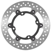 SBS Stainless Steel Front Brake Disc For Kawasaki KLX250 2015-2016 - Black/Silver
