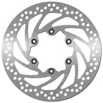 SBS Standard Round Front Left Brake Disc For Piaggio Beverly 125 I.E. 2012-2013 - Silver