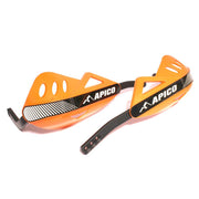 Apico Apico Enduro Hand Guards With Full Wrap Around Aluminium Frame Orange