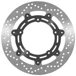 SBS Stainless Steel Front Brake Disc For Yamaha FZ6 600 N 2004-2008 - Black/Silver