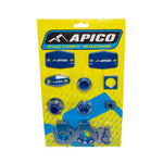Apico Braktec Factory Bling Pack For Gas Gas EC 250/300 & EC 250/350F2021-2023, Husqvarna TE/FE125-501 2022-2023 Blue