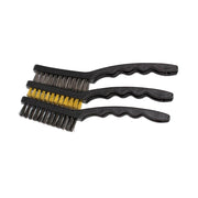 Apico Workshop 3 Piece Cleaning Brush Set - X1 Nylon, X1 Brass, X1 Steel