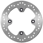 SBS Standard Round Rear Brake Disc For Malaguti Centro 125 I.E. 2008-2010 - Silver
