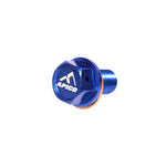 Apico Magnetic Sump Drain Bolt M10 X 16mm X 1.25 For Yamaha YZ125 2005-2026, YZ250 2001-2026, YZF450 2003-2026 Blue
