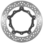 SBS Stainless Steel Front Brake Disc For Yamaha XP 530 T-Max 2012-2019 - Black/Silver