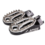 Apico Pro Bite Foot Pegs For TM EN/MX 85-300 2002-2021, EN/MX 250-630FI 2002-2021 Black