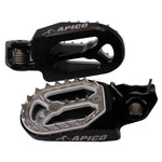 Apico Pro Bite Foot Pegs For Stark Varg 2023-2025 Black