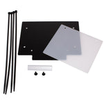 Apico Front Number Board Plastic With Window Black