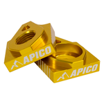 Apico Rear Axle Blocks TRS One/One Gold 125/250/300 2016-2023 Yellow