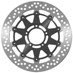 SBS Stainless Steel Front Brake Disc For Ducati Hypermotard 1100 2007-2009 - Black/Silver