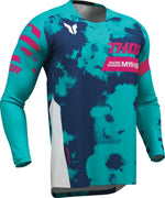 Thor Launchmode Bleach Jersey - Aqua/Blue/Pink/White