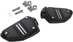 Ciro Twin Rail Foot Rests With Mount Kit For Harley Davidson FLDE 1750 ABS 2018-2020 - Black
