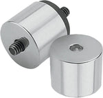 Pro-One Oil Tank Mount Stud Covers For Harley Davidson FLST 1340 1989-1990 - Chrome