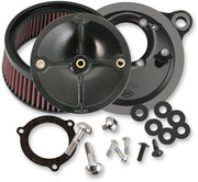 S&S Cycle 66mm Super Stock Stealth Air Cleaner Kit For Harley Davidson FLHR 1584 2008 - Black