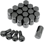 Moose Racing ATV UTV Wheel Lugnuts For Kawasaki KAF 620 2X4 2001-2008 16 Pack - Black