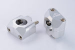 Apico Universal Handlebar Conversion Kit 22.2mm To 28.6mm For Oversized Bars Silver