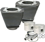 S&S Cycle Cylinder & Piston Kit For Harley Davidson FLHR 1340 1994-1998 - Wrinkle Black