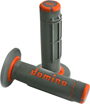 Domino Dually Off Road Grips - Grey/Orange
