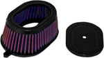 K&N High Flow Air Filter For Kawasaki KLR650 1987-2003 - Black Red