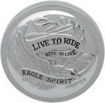 Drag Specialties Live to Ride Fuel Cap For Harley Davidson FLH 1340 1984 Right-Hand Thread - Chrome
