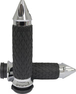 Avon Grips Contour Grips For Harley Davidson FLDE 1750 2018-2020 Diamond Spiked - Black Chrome