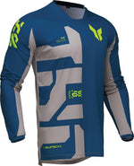 Thor Launchmode Forge Jersey - Blue Fluorescent Yellow Grey
