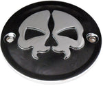 Drag Specialties Split Skull Points Cover For Harley Davidson FL 1200 1970-1977 - Black