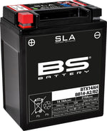 BS Battery SLA AGM Battery For Arctic Cat Textron 366 4X4 - Black