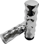 LA Choppers Billet Hex Grips For Harley Davidson FLDE 1750 ABS 2018-2020 - Chrome