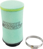 Moose Racing Precision Pre-Oiled Air Filter For Polaris Hawkeye 400 HO 2x4 2011-2013 - Black/Green