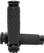 Avon Grips Diamond Contour Grips For Harley Davidson FLDE 1750 2018-2020 - Black