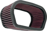 K&N High Flow Air Filter For Yamaha YZF-R1 1000 1998-2001 - Black Red