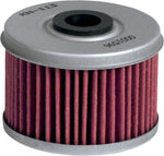 K&N Performance Oil Filter For Honda CBF 125 2014-2015 - Red Silver