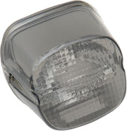 Drag Specialties Laydown Taillight Lens with Bottom Tag Lens For Harley Davidson FLD 1690 2012-2013 Rear - Smoke