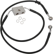Drag Specialties Extended Length Brake Hose For Harley Davidson XL 1200 X 2014-2020 +20.3 cm Front - Black
