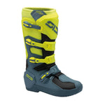 Sidi Crosscore Motocross Boots - Petrol/Fluro Yellow
