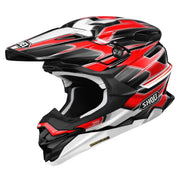 Shoei VFX-WR 06 Sparkle TC-1 Motocross Helmet - Red/White