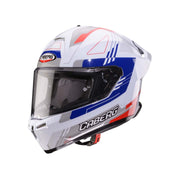 Caberg Roxter Colt Full Face Motorcycle Helmet - White/Red/Blue/Grey