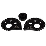 Apico 20mm Oversize Snail Cams With Spacer Black