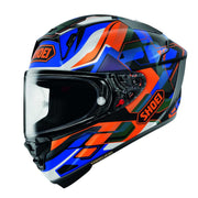 Shoei X-SPR Pro Valion TC-8 Full Face Motorcycle Helmet - Orange/Blue