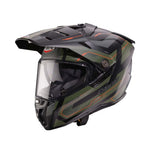 Caberg Tanami Ranger Adventure Motorcycle Helmet - Matt Black/Military Green/Orange