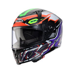 Caberg Avalon X Gurkha Matt Blk Orange Fluo Green Fluo Purple Helmet