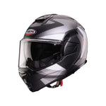 Caberg Trip Lunar Flip Front Motorcycle Helmet - Matt Black/Grey/White/Anthracite