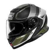 Shoei Neotec 3 Sharpen TC-11 Flip Up Motorcycle Helmet - Black/Grey/Green